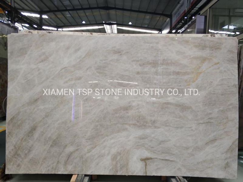Brazil Taj Mahal Quartzite Madre Perla White Flooring Wall Tile