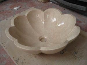 Natural Marble Stone Sink Yellow Beige Cream Marble for Kitchen and Bathroom