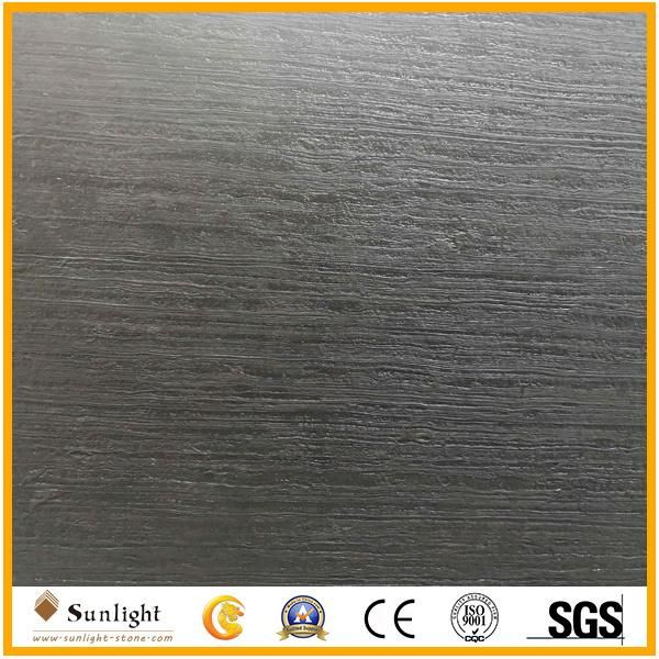 Hot Sell China Black Wooden Marble for Tiles, Vanity Tops