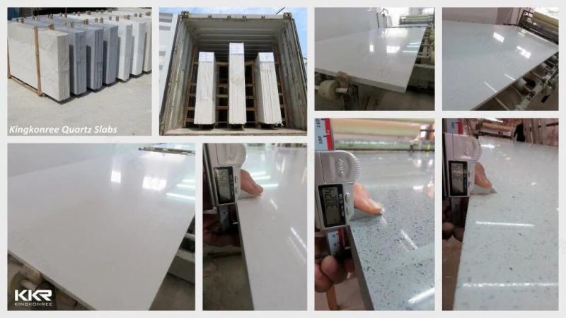 Black Engineering Quartz Stone for Kitchen Countertop Wholesale Quartz Slab