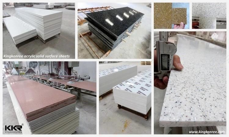 Custom Made Acrylic Stone Resin Hanex Slabs Marble Pattern Stone Solid Surface