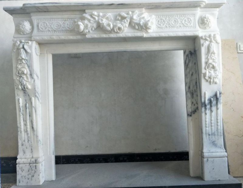 Simple Granite Stone Carving Home Decoration Sculpture Statue Heater Marble Fireplace