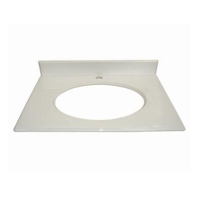 Customized Polished White Marble Vanity Tops for Bathroom