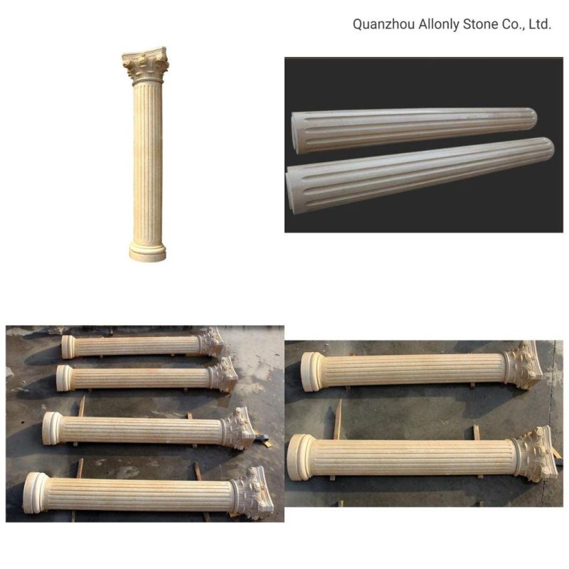 Interior Design Pillars Stone Column Cap and Base