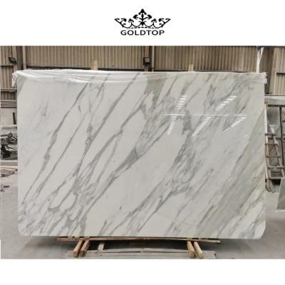 Stone Slabs Tiles Countertop/Vanity Top Italian Calacatta/Calacutta/Calcutta White Natural Marble