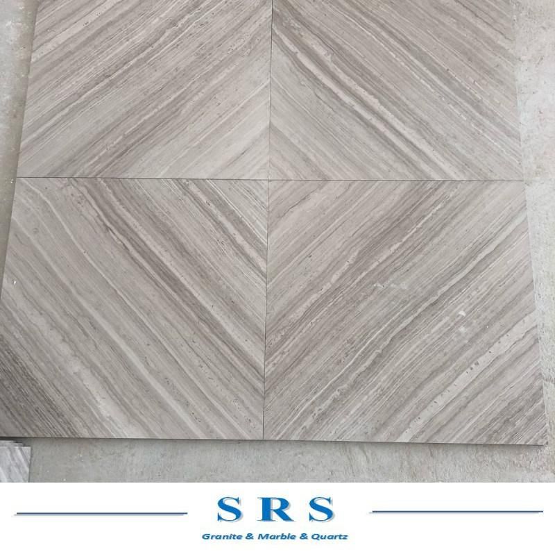 Wooden Grey Marble for Slab/Tile/Flooring/Walling