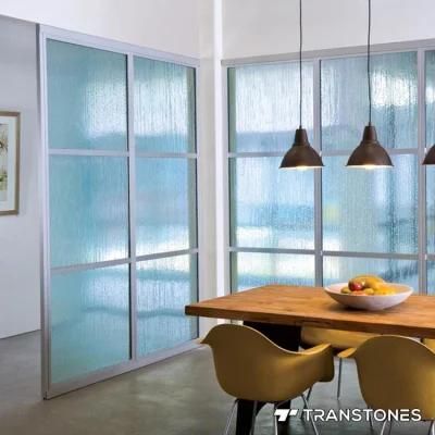 Blue Home Decorated Material Translucent Acrylic Door Panel