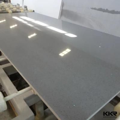 Quartz Stone in Wholesale High Density Artificial Stone Quartz Slab in Grey Color