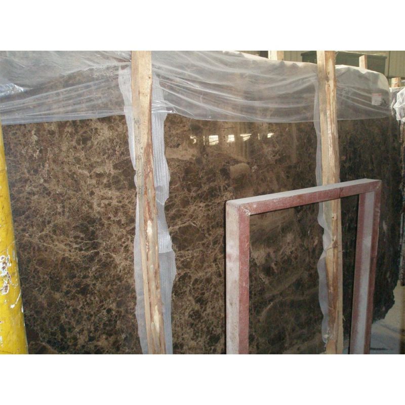 Natural Stone Slab Spanish Dark Emperador Marble for Countertop and Wall Tile