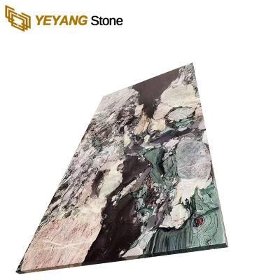 Luxury Natural Polished Green Marble Slabs for Countertops/Tiles