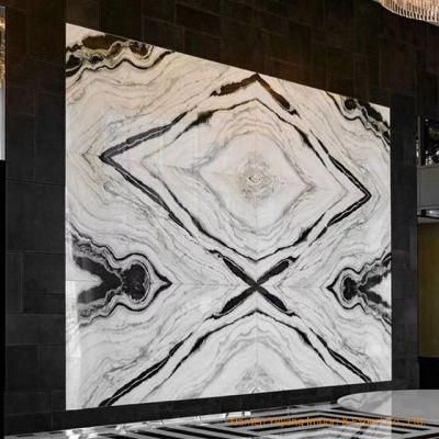 Panda White Marble Slabs for Wall/Background/Stairs/Interior Design