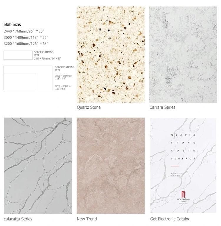 Light Color High Quality Artificial Marble Stone Quartz