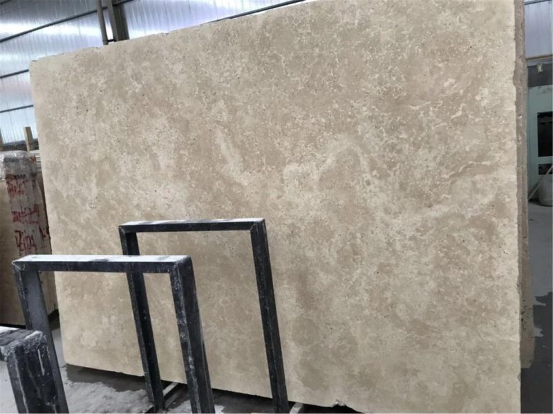Beige Travertine Stone for Flooring Tiles Slabs Countertops/Worktops/Vanitytops