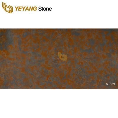 Brown Artificial Quartz Slab for Kitchen Island/Countertop/Bathroom/Vanity/Table Wholesale