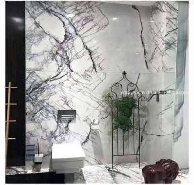 Polished Big Slabs/Tiles White Stone Marble for Floor/Wall/Kitchen/Bathroom (Stylish Lilac White)