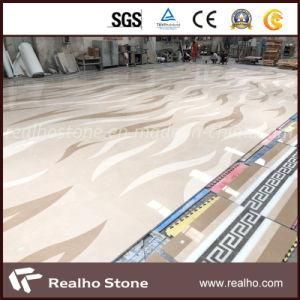 Natural Waterjet Marble for Cutting Tiles Design Hall Flooring Pattern