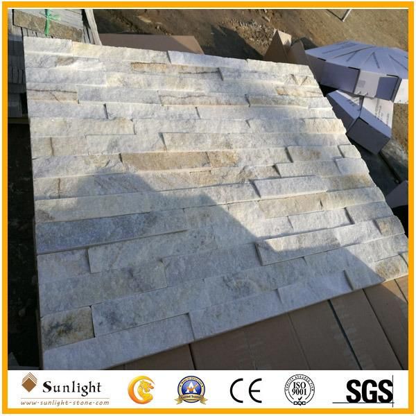 White Quartzite/Slate Culture Stone for Wall Facade Tiles