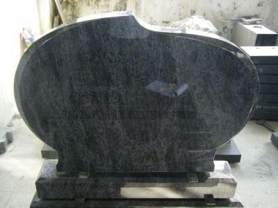 Customized Black Granite England Tombstone Headstone for Sale