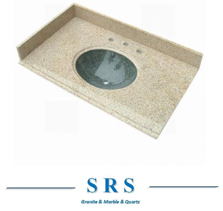 Prefab White/Black/Grey/Granite/ Marble Natural Island Stone Kitchen Countertop for Hotel Cabinet Project