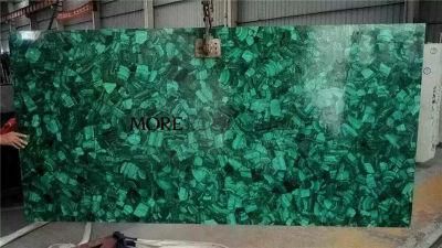 Luxury Villa Wall Design Malachite Green Stone