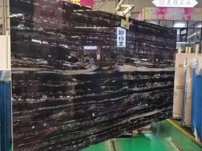 Silvery Dragon Black White Chinese Marble Slabs Decoration Interior/Design Flooring/Walling/Countertop/Stairs Tiles/Economic Marble