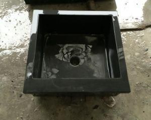 Black Granite Countertop/Vanity Top with Ceramic Sink