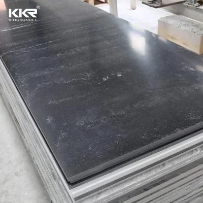 Black Sheets with White Pattern Granite Marble Natural Looks Like Polished Kitchen Bathroom Solid Surface Stone Slabs