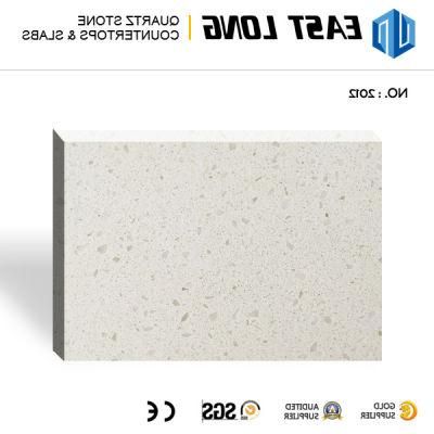 Sparkling Polished Quartz Stone Slabs for Kitchen