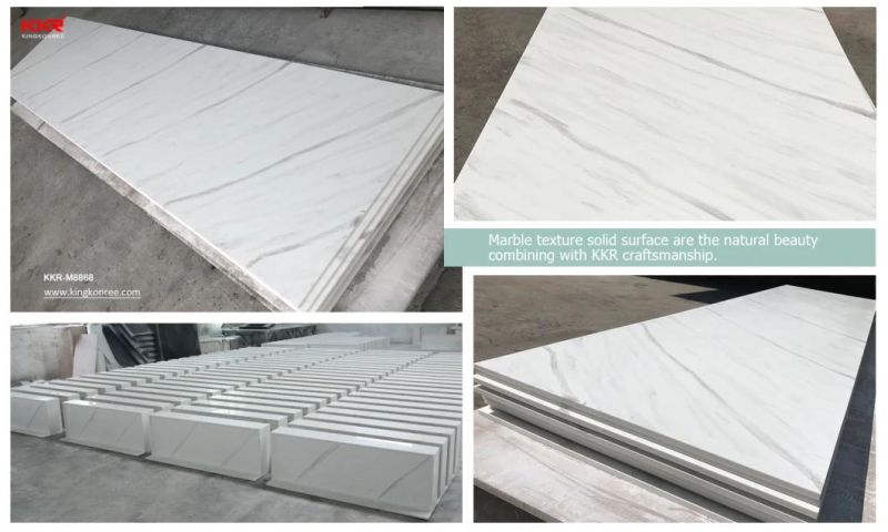 Decoration Acrylic Seamless Joint Translucent Artificial Stone Acrylic Solid Surface Sheet 3.16