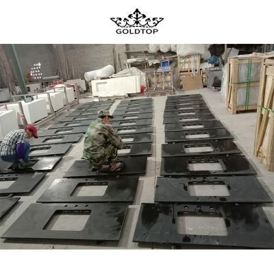 Strong Practicality Natural Stone Polished/ Honed Surface Bathroom/Kitchen /Living Room Countertop Mongolian Black Granite for Home