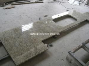 Giallo Ornamental Granite Kitchen Countertop