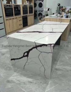 Chinese Calacatta White Quartz Countertops Supplier