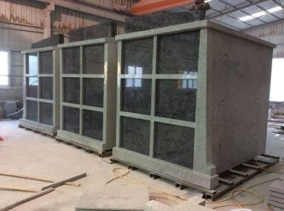 America Style Coumbairum 18 Crypt Bahama Blue Granite Mausoleum