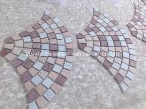 Natural Light Grey/Dark Grey/Black/Red Granite/Basalt/Tumbled Cobblestone/Cube Stone/Flagstone/Pavers/Paving Stone on Mesh