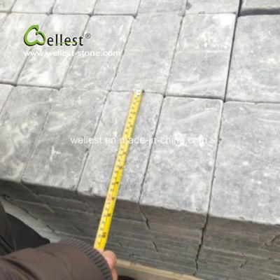 Tumbled Black Basalt Cubic Stone Driveway Paving Stone