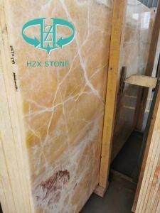Top Quality Factory Price Orange Onyx Yellow Marble Slabs