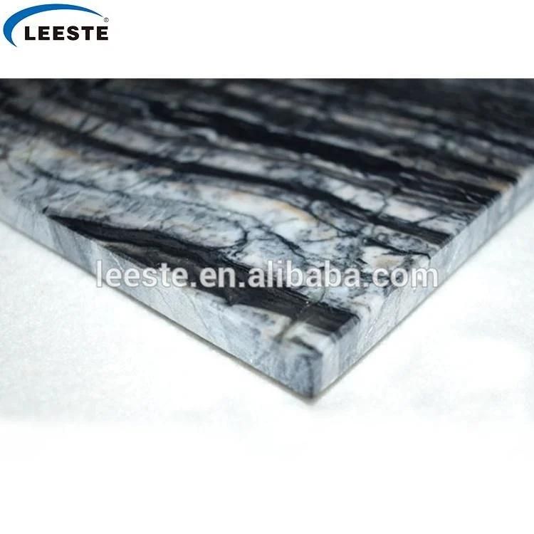 Cheap Polished Black Serpeggiante Ancient Wood Grain Marble Slab