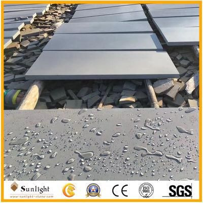 Cheap Natural Hainan Honed Grey Basalt for Wall Cladding Tiles