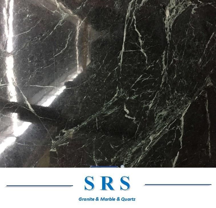 Building Material Natural Polished American Green Marble Slab for for Walling/Flooring/Kitchen/Bathroom/Black Marble