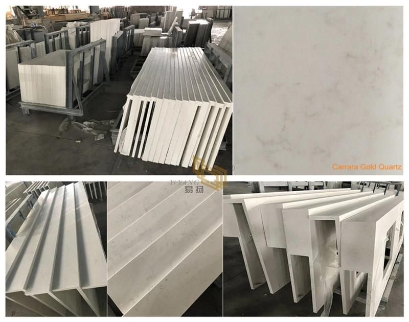 Matt/Polished White Calacatta Quartz Light Grey Veins for Kitchen/Bathroom/Wall/Vanity/Countertop