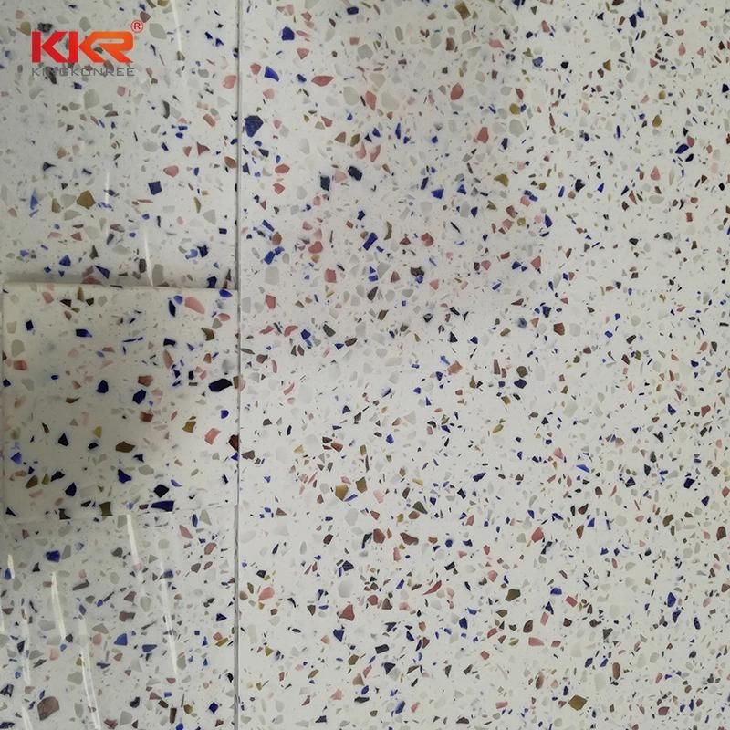 Artificial Stone 12mm 15mm 20mm Terrazzo Texture Acrylic Stone Solid Surface Sheet for Kitchen/Bathroom