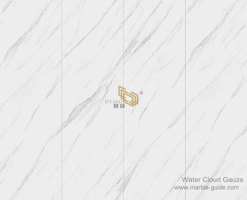 White Sintered Stone Artificial Marble Slab for Reception Table/Worktop/Countertop/Bathroom
