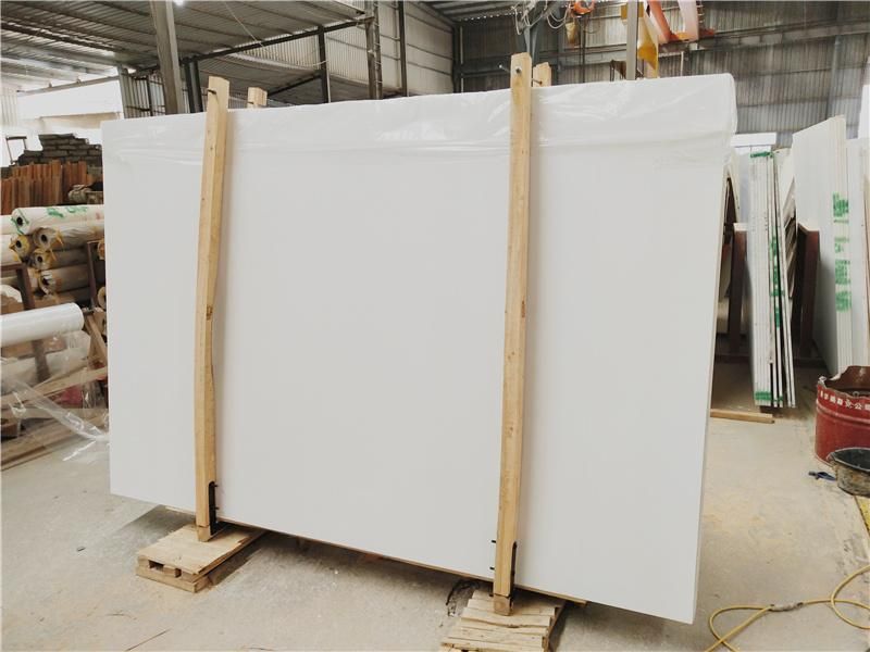 Super White Artificial Marble Engineered Marble Stone for Countertops/Vanity Tops/ Wall and Floor Tiles