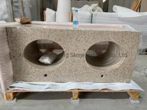 Sunset Gold G682 Yellow Granite Precut Bathroom Vanity Tops with Eased Edges