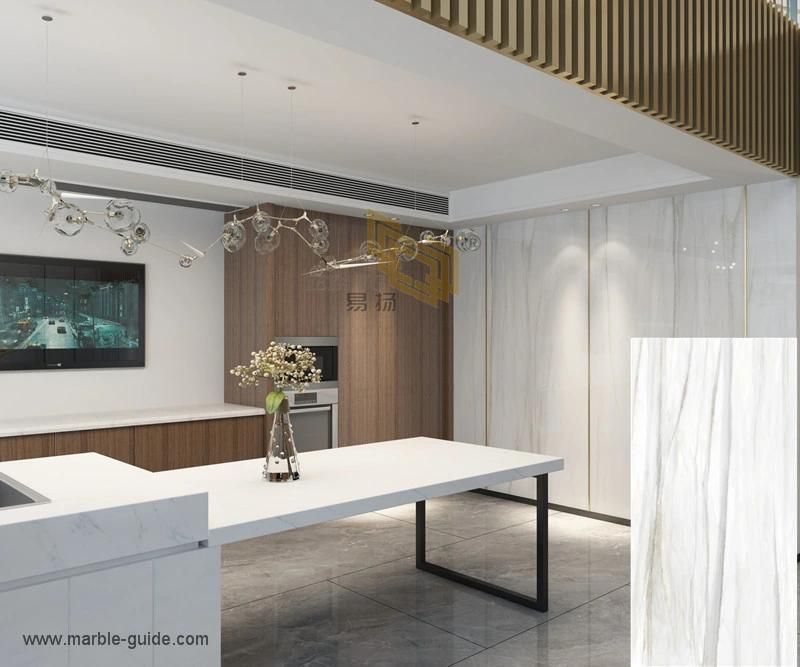 Home Decoration Arabescato Gold Sintered Stone for Staircases/Wall/Countertop/Benchtop