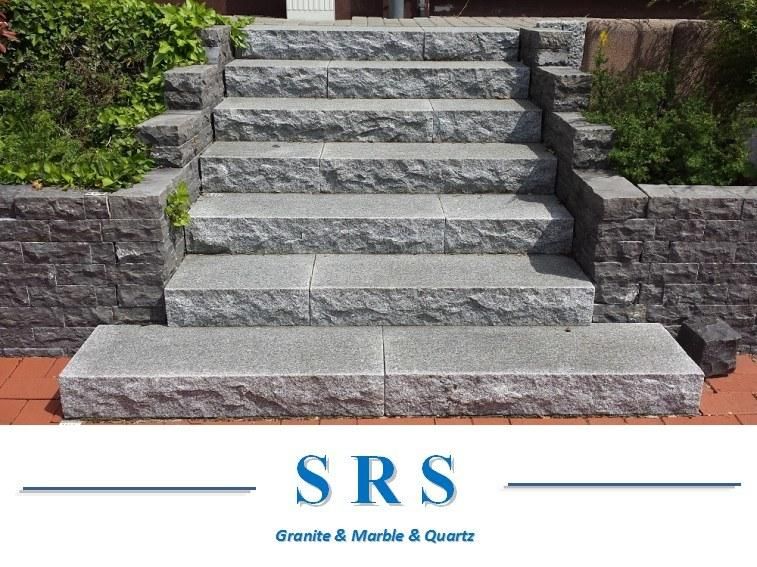 Wholesale Building Material Grey/Red/White/Black Crazy Granite Natural Stone for Outdoor Step Paving Garden Landscaping G654G603G623G383G302g341g383