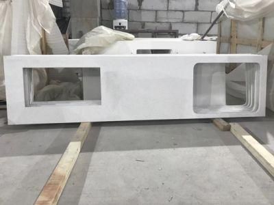 Sparkle White / Pure White Artificial Quartz Stone for Countertops Benchtop
