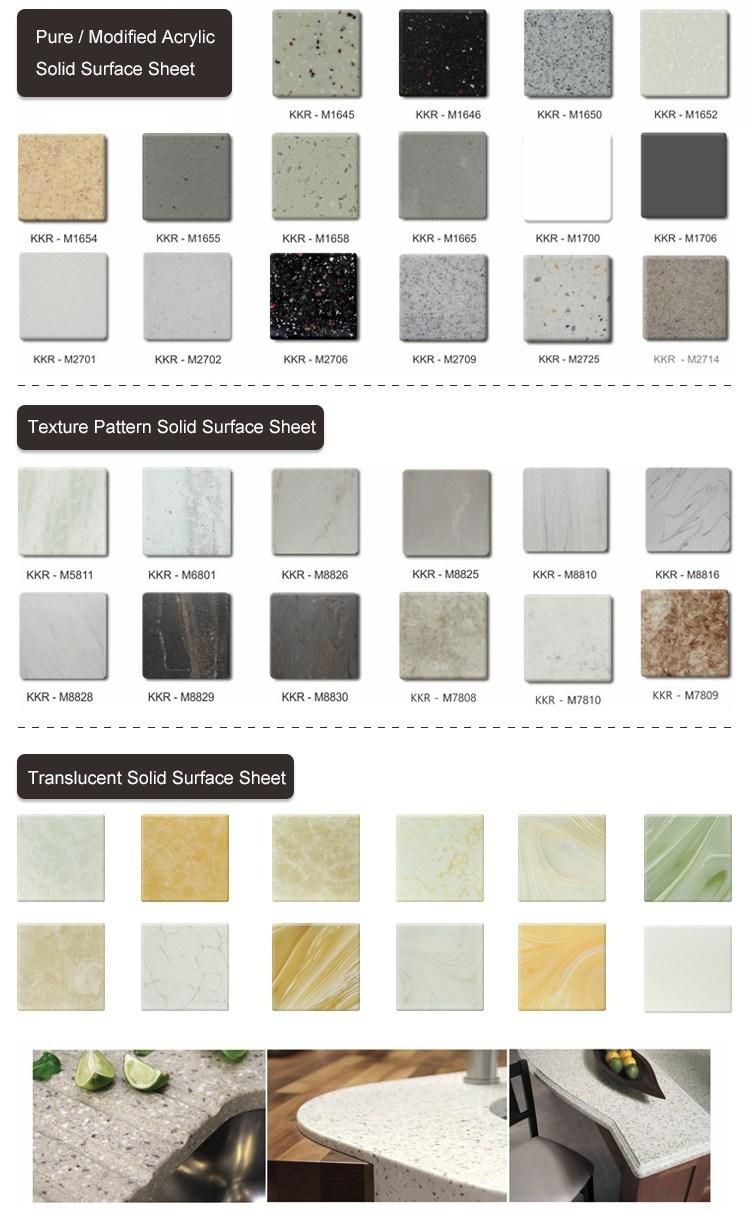 Hotel Luxury Artificial Stone Solid Surface Sheets