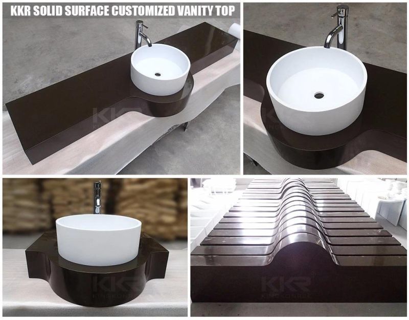 Wholesale Stone Marble Acrylic Resin Solid Surface Vanity Top for Kitchen