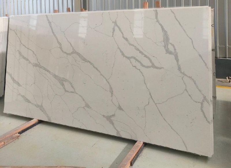 Calacatta Statuario Quartz for Furniture Tops/Interior Cladding/Kitchen Countertop/Shower & Tub Surrounds